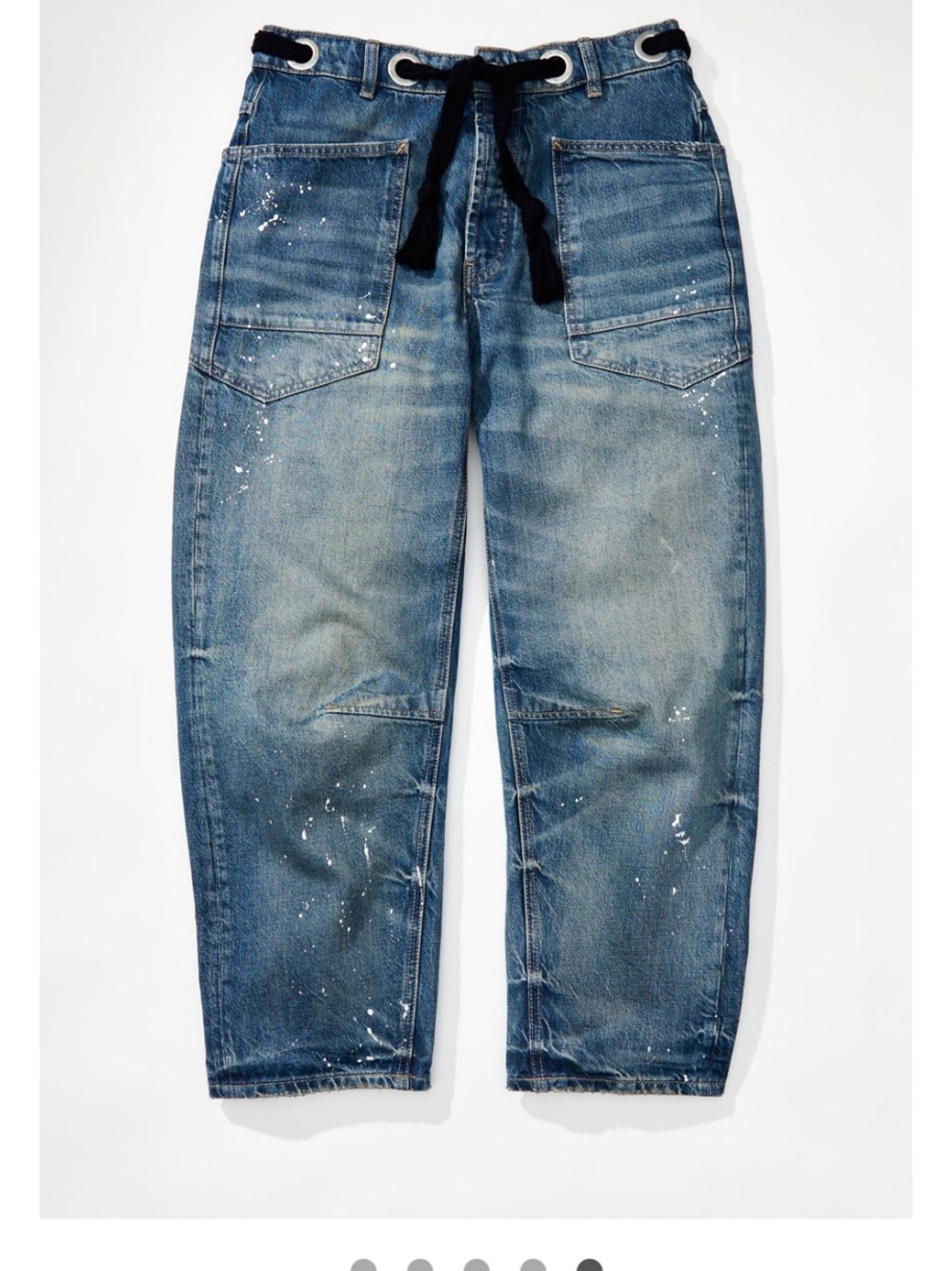 We the Free Moxie Pull On Barrel Jeans in Cerulean Sky 32
